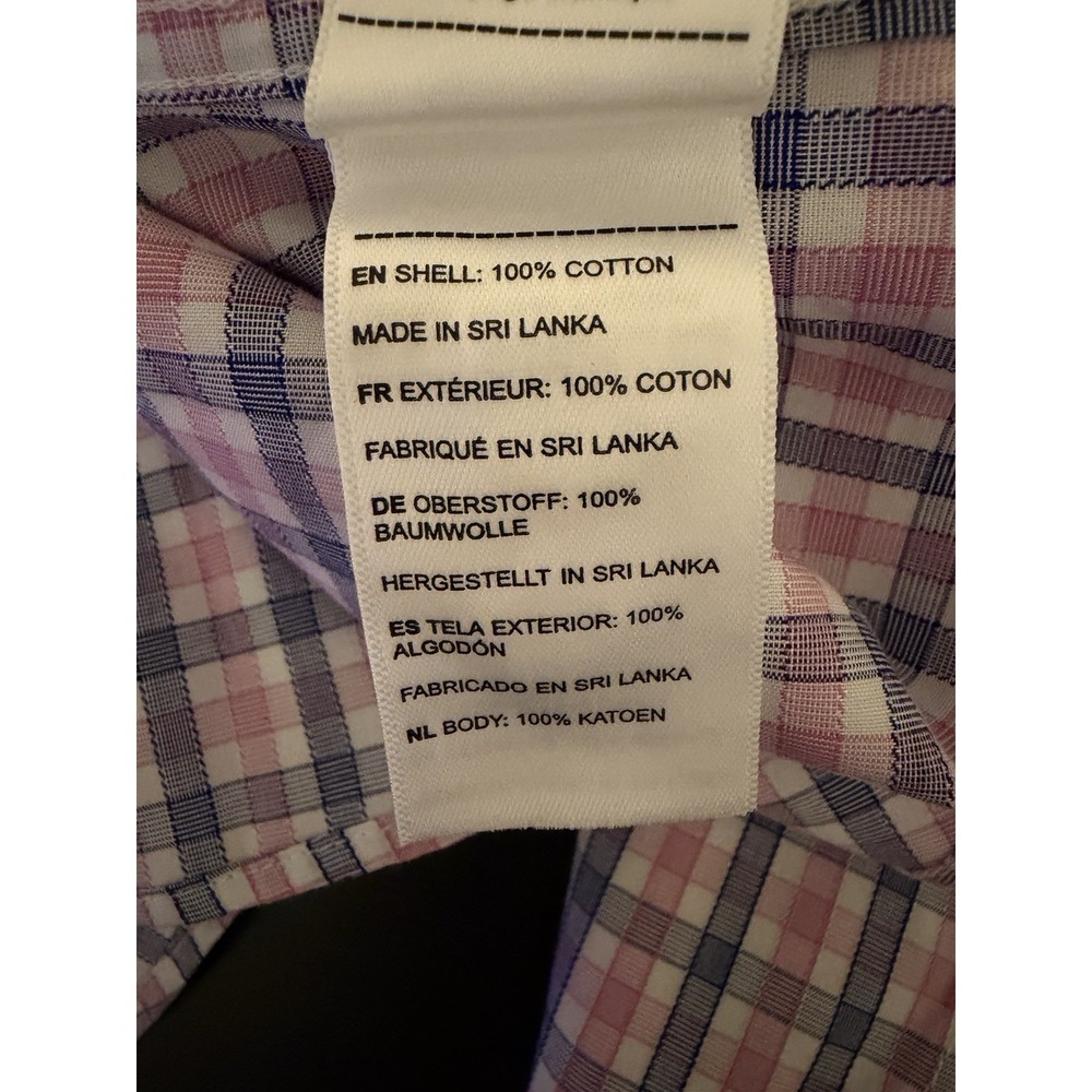 UntuckIt Dolcetto Shirt Men's Slim Large Plaid 100% Cotton Long Sleeve Button Up - Picture 5 of 5
